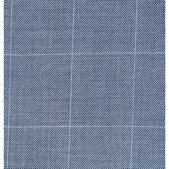 Michael Kors Classic-Fit Stretch Dress Pants Light Blue Windowpane 36x30 NWT - Picture 6 of 6